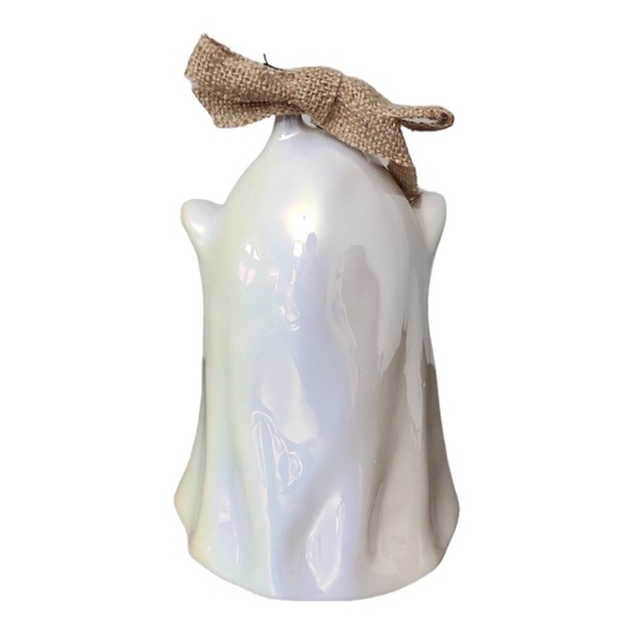 RAE DUNN Too Cute to Spook Luster Ghost Birdhouse NEW in box - Picture 3 of 7